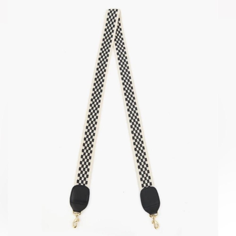 Clare V • Checkered Crossbody Strap
